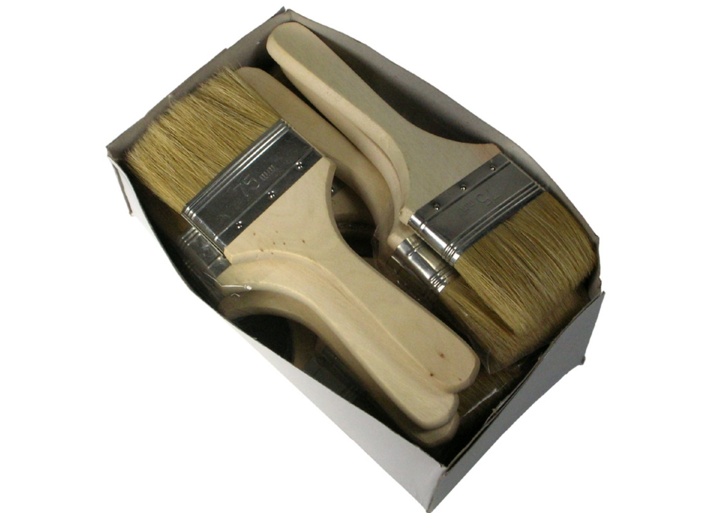 Wood Handle Economy Laminating Brush 75mm - 12 pack
