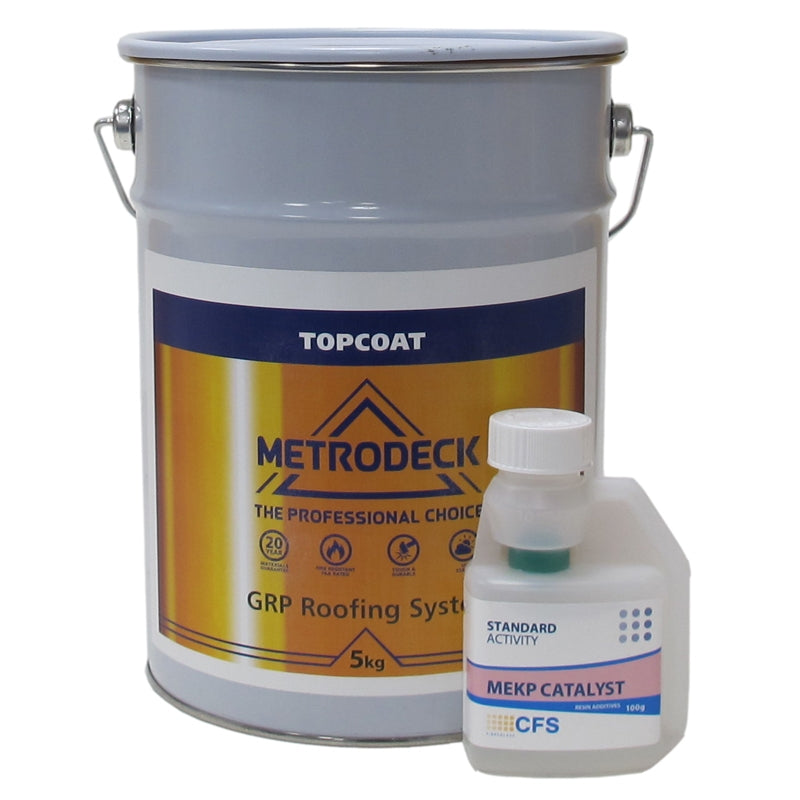 Metrodeck Roofing Topcoat BS18B25 Dark Grey 5kg