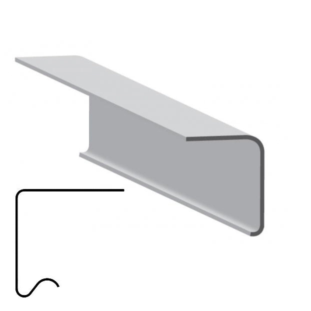 A200A Flat Edge Drip trim with return (pack of 3)