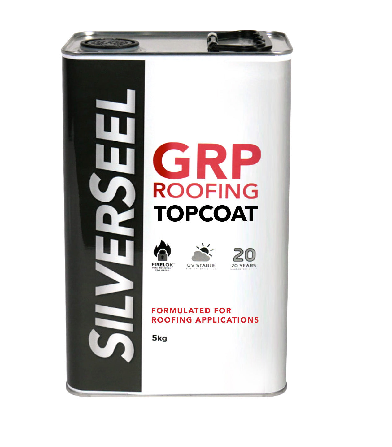 Silverseel Roofing Topcoat BS18B25 Grey 5kg