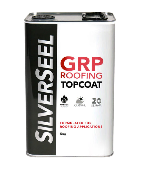 Silverseel Roofing Topcoat BS18B25 Grey 5kg